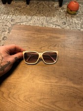 emmanuelle khanh paris white sunglasses