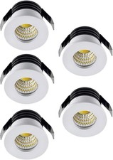 5 Pack 3W LED Recessed Ceiling