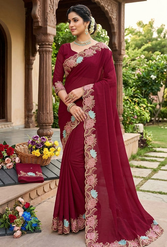 New georgette silk - silk, thread