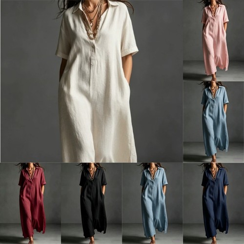 Womens casual loose linen - womens,