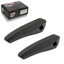 2X Armrest Fabric Cover Black