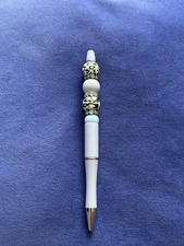 Handmade Beaded Blue Leopard