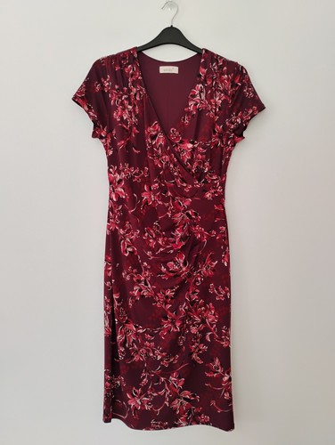 Per una maroon red floral - per,