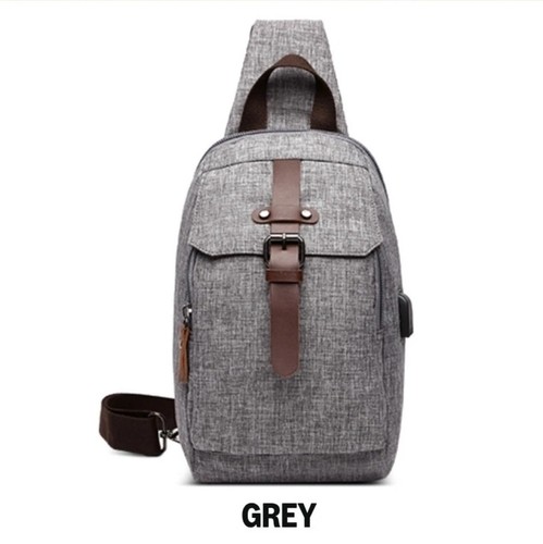 Grey canvas lightweight sling - grey,
