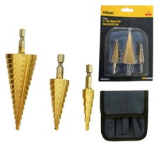 Rolson Step Cone Drill 3pc
