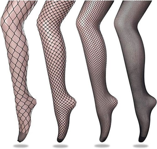 Patterned fishnet tights women - tights,