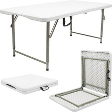 Harbour Housewares Height Adjustable Outdoor Folding Table HH-FT234274 120cm