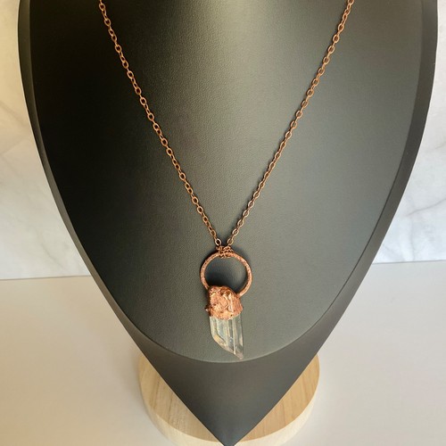 Necklace copper pendant - necklace,