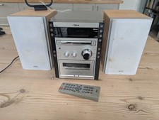 AIWA Micro Hi Fi System XR-FA500 with Speakers and Remote Control Fully Working