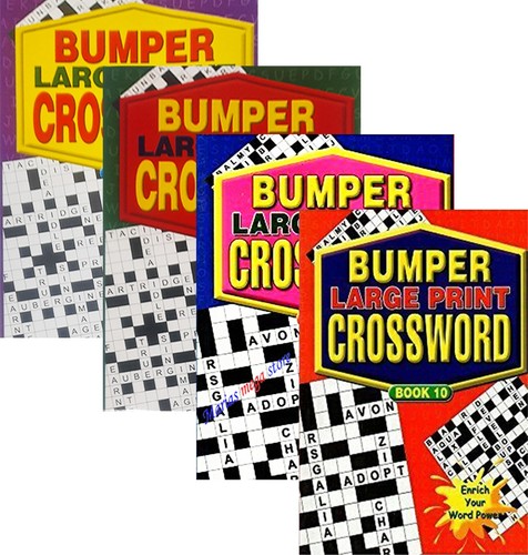Large print crossword - a4,