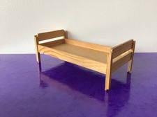 Vintage Lundby Dolls House Single Wooden Bunk Bed