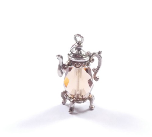 Vintage nuvo teapot charm 925 - vintage,