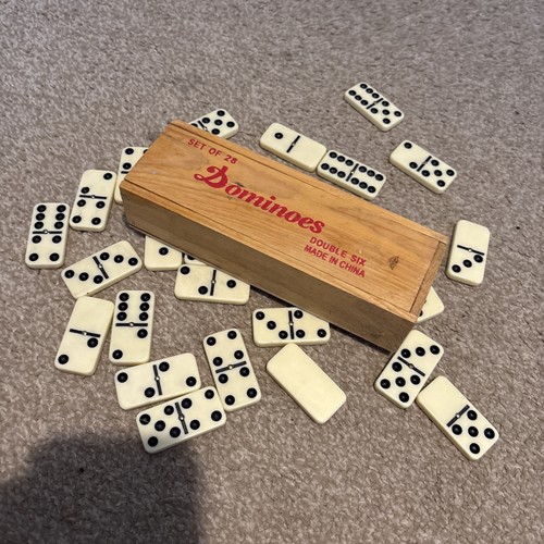 Vintage double six - six, dominoes