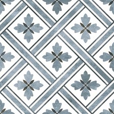 Blue Victorian Patterned