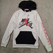 Jordan Hoodie Mens Small White