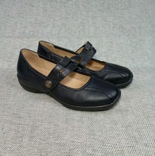 Hotter Karen Women's Size UK 6 EXF (Wide) Black Leather Mary Jane Shoes