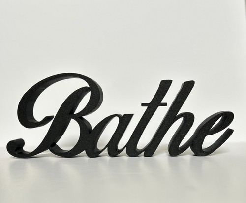 Bathe word bathroom ornament - bathe,