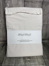 MURMUR Calm DUVET COVER 100% Cotton 200TC Percale Linen Super King Brand New