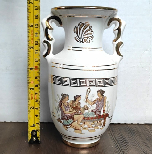 Handmade greek ceramic vase - ceramic,
