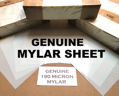 Mylar sheet blanks - pack, 190