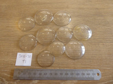 10  HIGH DOME  AND BULLS EYE ANTIQUE  MIXED GLASS  POCKET WATCH CRYSTALS