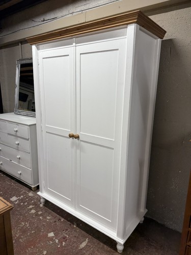 Large pine wardrobe - pine,