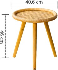 Side Table Plant Stand Rattan