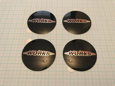 X4 NEW GENUINE Mini John Cooper Works 1st Gen Centre Cap Badges JCW GP R53 R52