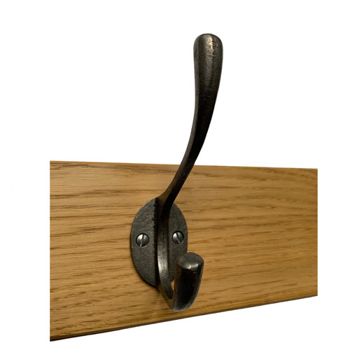 Solid oak vintage coat rack - oak,
