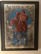 Martin Sharp Oz Big O King Kong 1967 Lithograph Framed Print Hippie Psychedelic