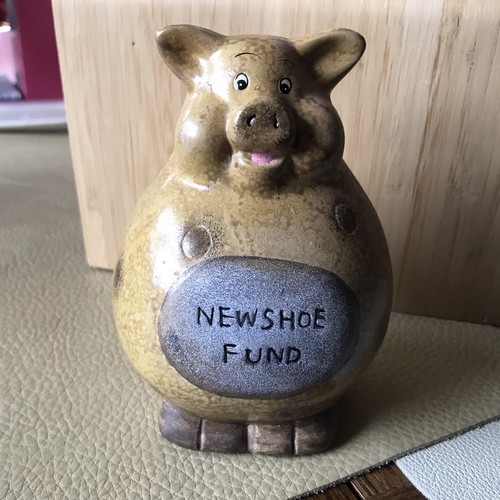Pottery money box piggy bank - pottery,