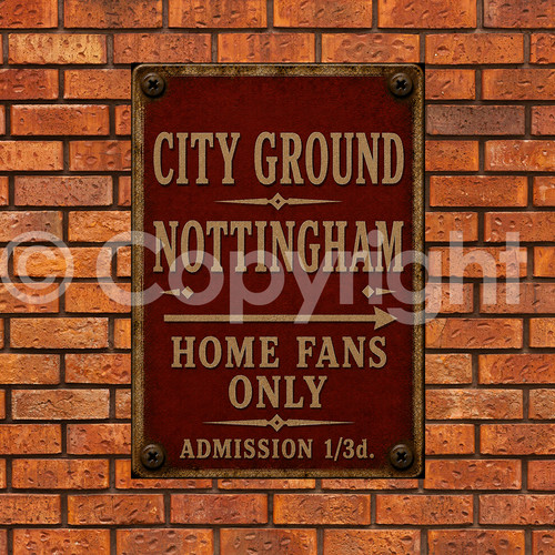 City ground retro - retro, sign