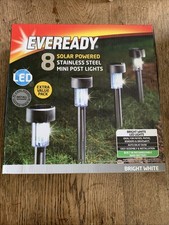 8 Eveready LED Solar Powered