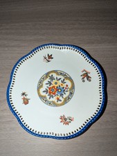 Antique Carl Schumann Bavaria Porcelain Art Deco Floral Plate Pierced Edge