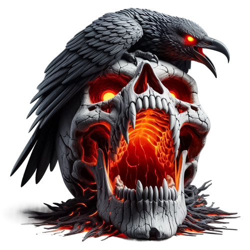 Black raven demon - demon, vinyl