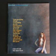 CHERYL COLE / BRYAN FERRY - RARE UK Guardian Weekend Magazine (23 OCT 2010)