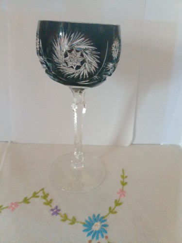 Bohemian vintage crystal wine - crystal,