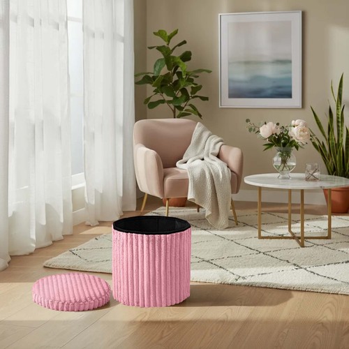 Round ribbed storage box - round,