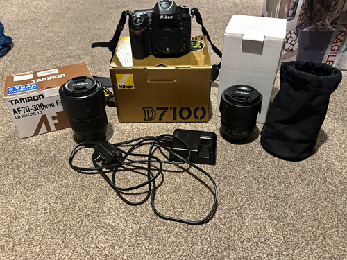 Nikon d7100 1mp black dslr - nikon,
