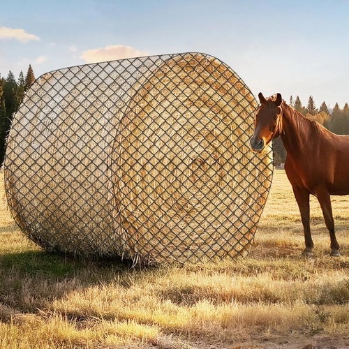6ft large round bale hay - round,