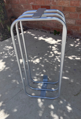 Salon towel rack silver - towel, in