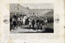 Original Old Antique Print