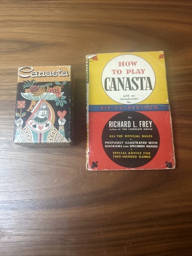 Canasta vintage card - card, &