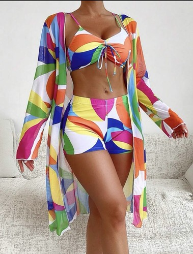 Vibrant piece geo print - ,