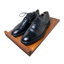 Black Oxford Leather Shoes Lace Up Shoe Formal Wedding Derby Cruise Office Mens