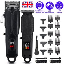 Cordless Electric Hair Clippers and Trimmer Kit for Men Barber Clipper Combo Set