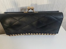 Black Faux Leather Purse New