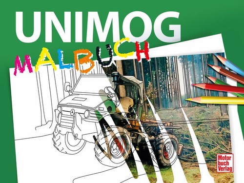 Unimog trac malbuch - unimog, +