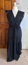 Hush Black Cotton Dress Womens