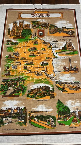 Yorkshire humber tea towel - yorkshire,